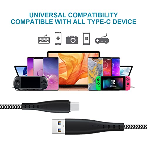 Dugi USB C punjač 10FT + 6FT punjač za Samsung Galaxy S21 S23 S22 S20 Plus ultra Fe A23 A14 5G / Z Fold 3 / Napomena 10 20 A13 A21, kartica A7 10.4 / A7 Lite 8.7 / A 10.1 2019 / a 10.1 2019 / a 10.1 2019 / -Mobile Revvl 6/6 Pro 5G