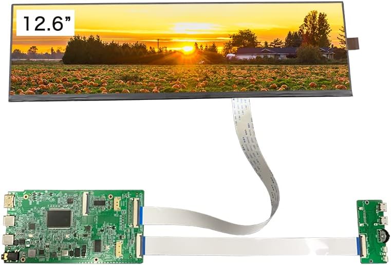 LESOWN USB Tip C 12,6 inča prikazuje traku sa širokim ekranom dugi LCD modul 1920X515 IPS ekran Ultra široki
