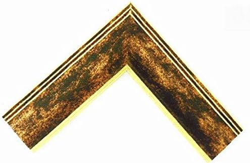 12x16 inčni P3059-177 Antique Gold & Crna plastična slika Uramenjavanje obloga Širina 2 , visina