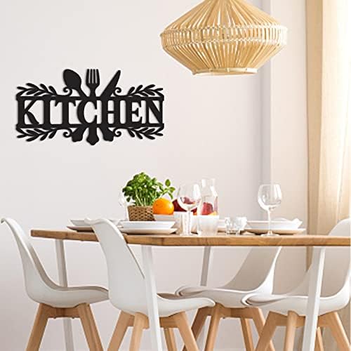 Koyildd Kuhinjski znak, blagovaonica Zidni dekor Rustikalni metal Kuhinjski dekor Znak, kuhinjska riječ