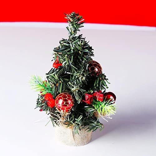 TABLETOP MINI CHISTICSKI Drvo božićno drvce sa visećim ukrasima Umjetno stablo Najbolji DIY božićni