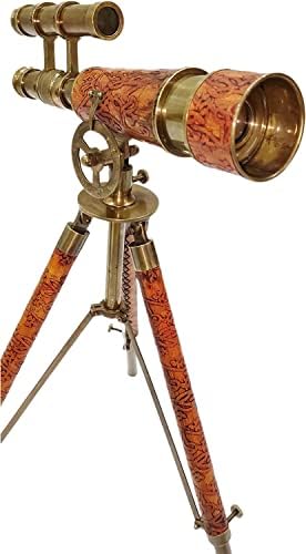 Navirock Vintage Tabela ukrasna mesingana teleskop morski poklon funkcionalni instrument kolekcionarke