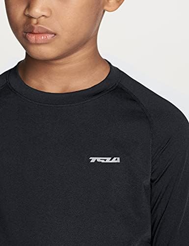 Tsla Kid's & Boy's Cool Suhe dugih rukava, košulje za vezu, majica sportske osnovne boje