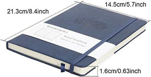 Wertioo vladali časopisi Sveske, kožni dnevnik tvrdi povez klasična bilježnica za pisanje A5 160