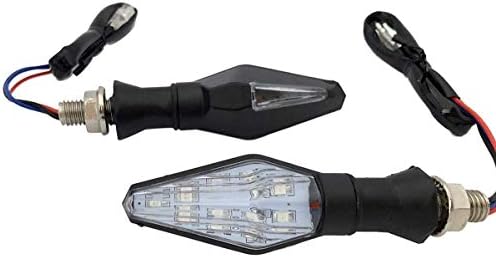MotorToGo Crna sekvencijalna lampa Žmigavci svjetla LED Žmigavci indikatori kompatibilni za 2013 Kawasaki KX250F