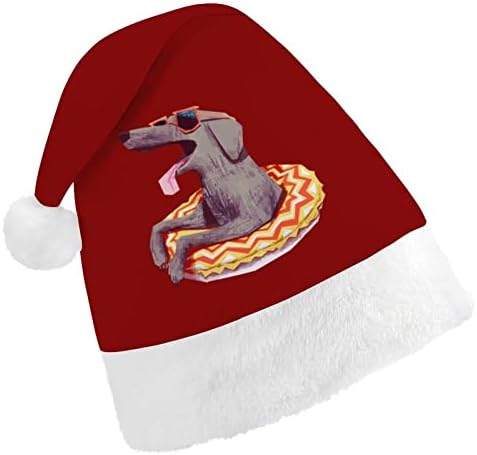 Jazavčar krofna Božić šešir Santa šešir Funny Božić kape Holiday Party kape za žene / muškarci