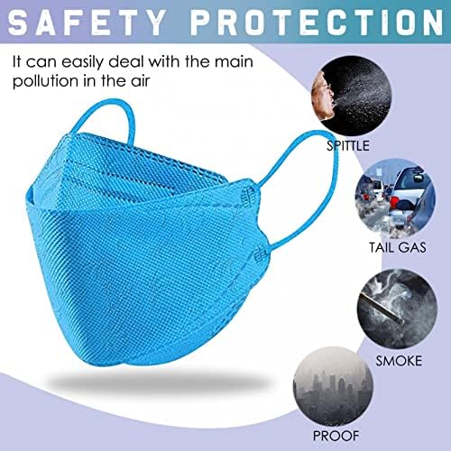 SHOWV Unisex-maska za odrasle od 50 kom za ribu visoko filtracijske maske za zaštitu od prašine prozračne