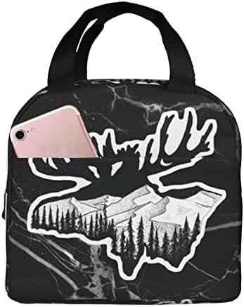 RUAPIA Moose-torbe za ručak, izolovana kutija za ručak piknik torba za ručak Cooler tote torba za ženu muškarac
