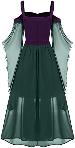 Haljine za žene Halloween Party Dress Renaissance Vintage Plus Size sleep Sleeves Irski kostim Maxi haljina