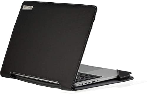 Bronel - Profil Series - Crna kožna laptop Case kompatibilna sa HP Paviljon X360 14-EK0001NA 14 kabrioletni laptop