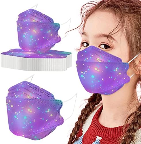 JMETRIE 50pc Dječija jednokratna maska za lice vanjska zaštita Crtić Print maska za lice prozračna udobna maska za dijete