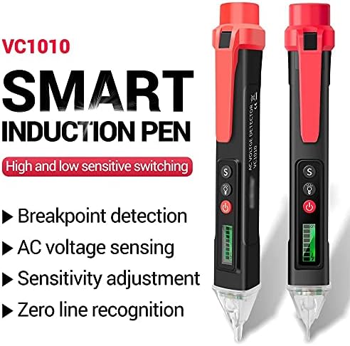 WYFDP VC1010 Digitalni AC / DC detektori napona Smart Ne-kontaktni metar za ispitivanje olovke 12-1000V Trudite test električne senzore