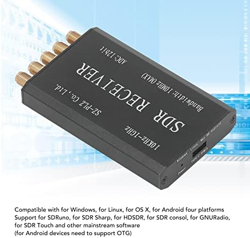 SDR prijemnik Kit, SDR prijemnik Aluminijska legura pojednostavljeni softver definiran modul za prijem radija 12bit 10MHz Bandwidth, Kratkotalasni Radio