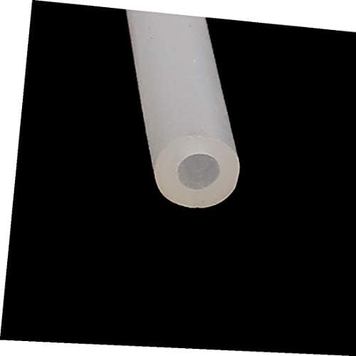 X-dree 2mm x 4mm prozirna silikonska cijev za reparanje cijevi 1m dugačka 1m (Tubo de Silicona transúcido de 2 mm x 4 mm que reccula el tugo de la manguera 1 m de largo