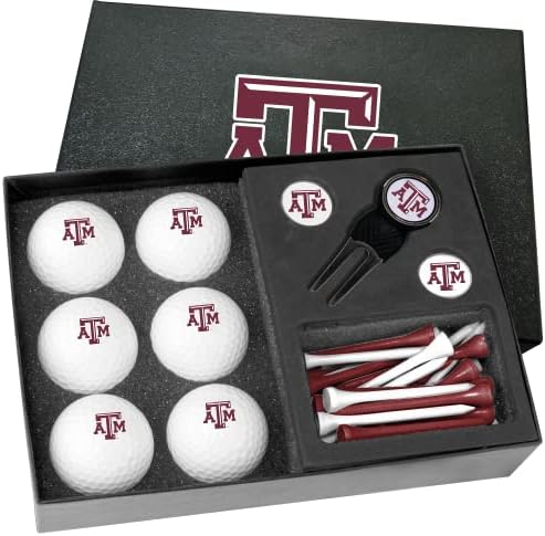 Golfballs.com Classic Texas A& M Aggies pola tuceta Poklon Set sa Divot alat-prazan kugle