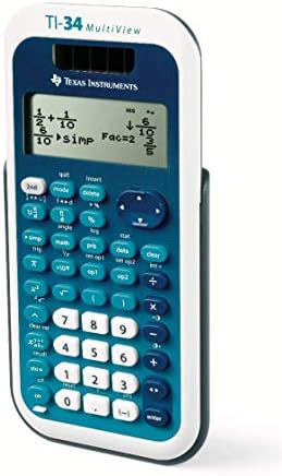 Texas Instruments, Inc TI34MV Naučni kalkulator, 4-linijski, dual PWR, 3-1 / 5-inčni X6-1 / 10 inčni X3 / 4 inčni