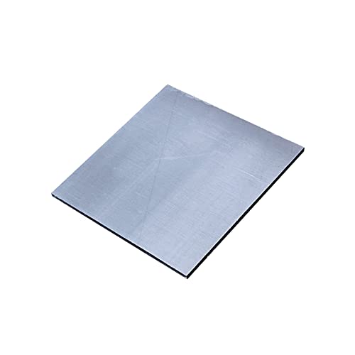 Bopaodao Aluminijumska ploča, Debljina 1mm x 100mm x 100mm 10kom, čisti 99,6% Aluminijumski lim ravne obične ploče za DIY zanate uređenje doma