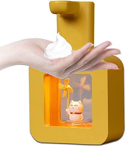 Amyese Slatka automatska raspršivač pena - Dečiji raspršivač bez dodirnog sapuna, zidni vodootporni USB punjivi,