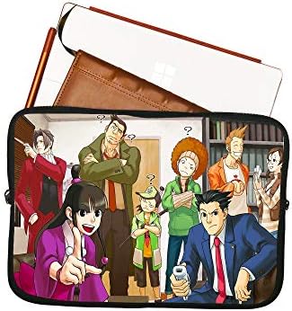 Anime ace odvjetnik 15 inčni torba za laptop s rukavima za prenosnu površinu za površinsku anime računar