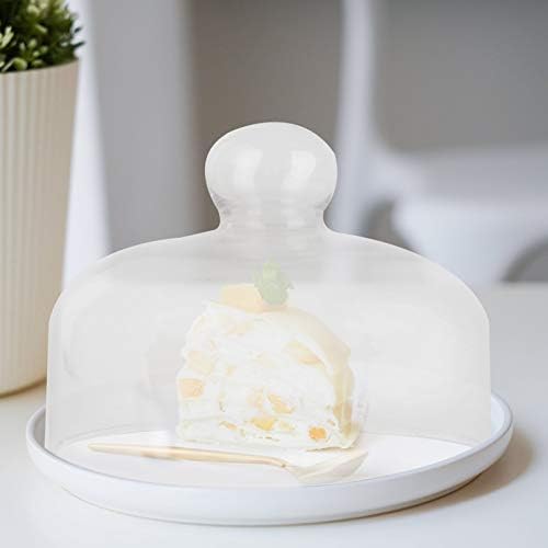 Clear desert display dome staklo kupola cake Stand Chocolate Cupcake Candy Display Plate Cover