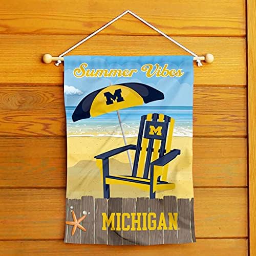 Michigan tim University Wolverines Ljetna sezona Vibes dvostrana zastava dvorišta