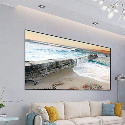 WSSBK ekran sa visokim svjetlinom projekta 60/100 / 120 inča 16: 9 ekran za proizvodnju tkanine od tkanine za kućni beamer