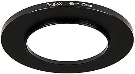 FOTODIOX metalni adapter za filtriranje prstena, anodizirani crni aluminijum 49mm-72mm, 49-72mm