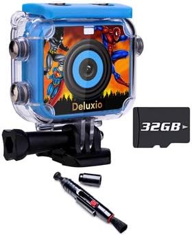 Deluxio Vodootporna kamera za djecu za djecu za djevojčice i dječake Digital Video kamera HD