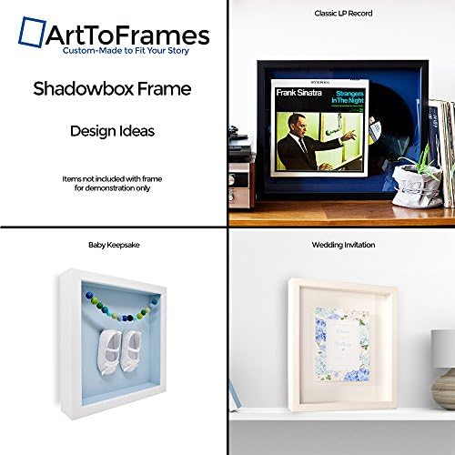 ArttoFrames 18 x 24 inčni okvir za sjenčanje okvira za sjenčanje sa satenim bijelim 1 '' Shadowbox okvirom i super bijelom prostirkom