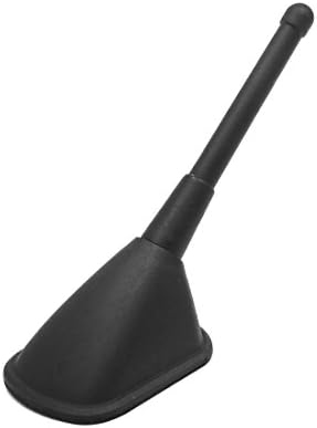 UXCELL 10cm Visina crna plastična samoljepljiva baza ukrasna antenska antena za automobil