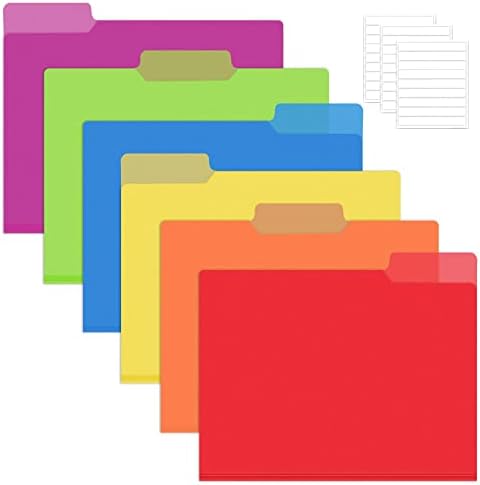 INFUN 6 pakirajte fascikle datoteka u boji plastike za teške uslove rada, fascikle za pisanje i