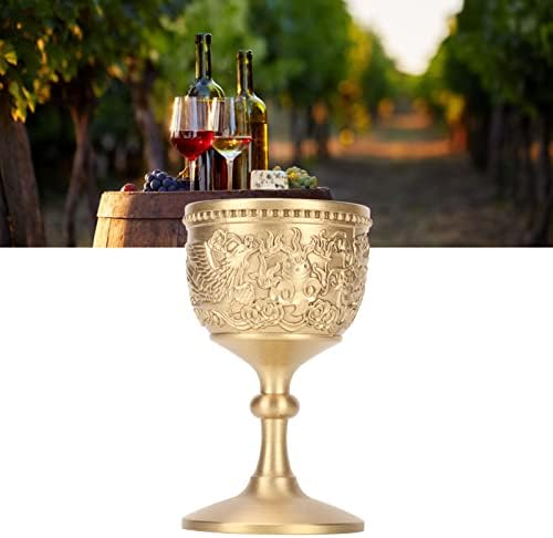 Pehar za vino AMONIDA, zlatni pehar elegantan mesing u Retro stilu za vjenčanje