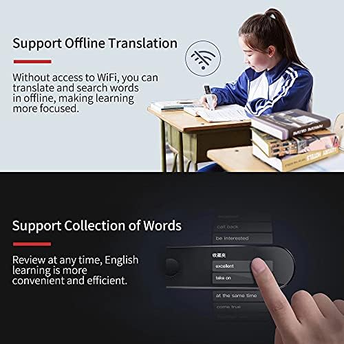 Lxxsh prijenosni rječnik olovka za skeniranje teksta čitanje olovka za prevođenje en jezik prevodilac uređaj sa Touchscreen podrška WiFi