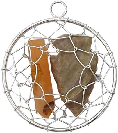 Harmonizirajte ručno izrađene agate kamene žice zamotane okrugle reiki liječenje ogrlice od kristalnog