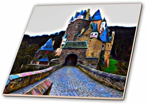 Dvorac 3dRose u Švedskoj sa slikom lagane infuzijske slike-pločice