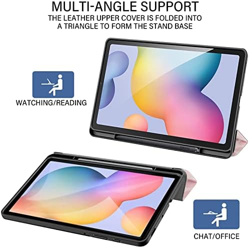 Deokke kompatibilan sa Samsung Galaxy Tab S6 Lite Case, 10.4 '' 2022/2020 Model sa držačem olovke i mekom TPU