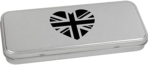 Azeeda' Union Jack Heart ' Metalna Kutija Za Kancelarijski Materijal / Kutija Za Odlaganje