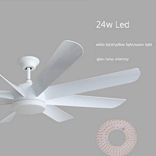 YANGBO tihi stropni ventilatorski ventilatorski vjetar 8 listove LED stropni ventilator Daljinski upravljač