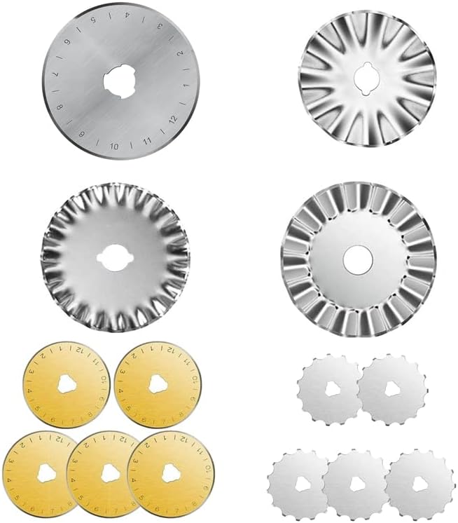 5pcs rotacijski sečiva za rezanje Zamjena rotacijskih noževa okrugla trimeri za punjenje 45 mm Rotary lopatice